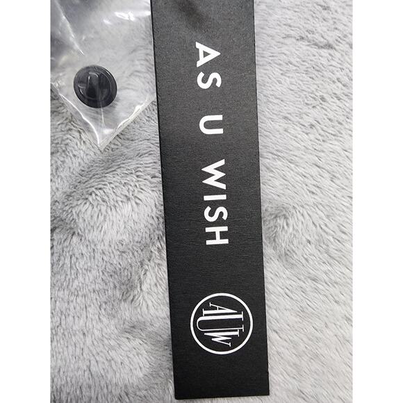 NEW As U Wish AUW Dress Womens L Black Lace V-Neck 3-4 Sleeve Sheath Lined Party - Picture 4 of 11